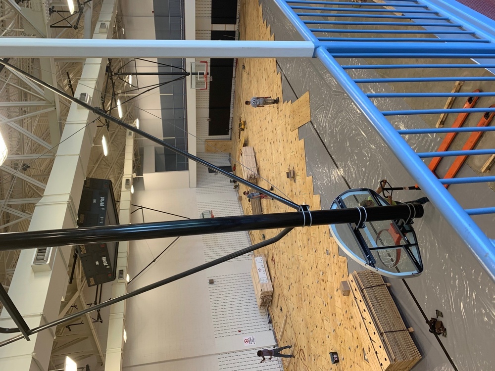 Fitness Center Basketball court renovation