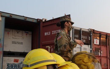 California National Guard Soldiers arrive to support CAL FIRE in fighting wildfires across California 2020
