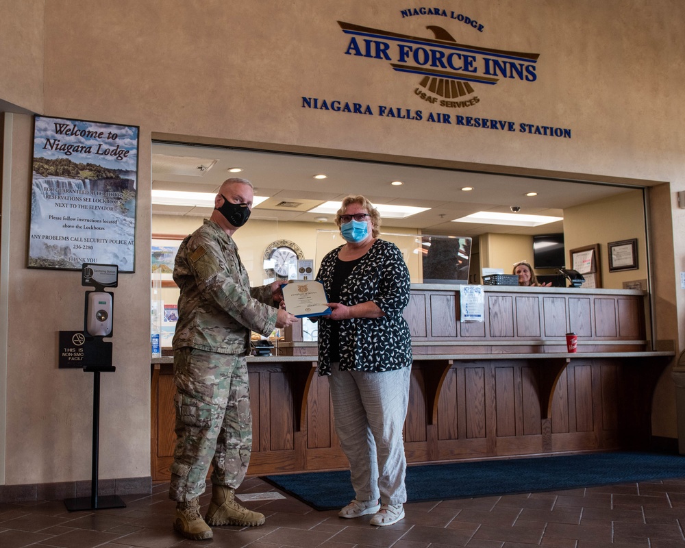 Lodging manager recognized for 40 years of dedicated service