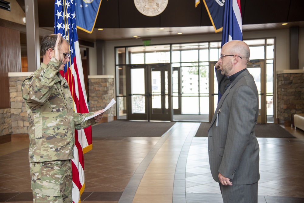 Wyoming Army National Guard commissions a new chaplain for the 960th Brigade Support Battalion