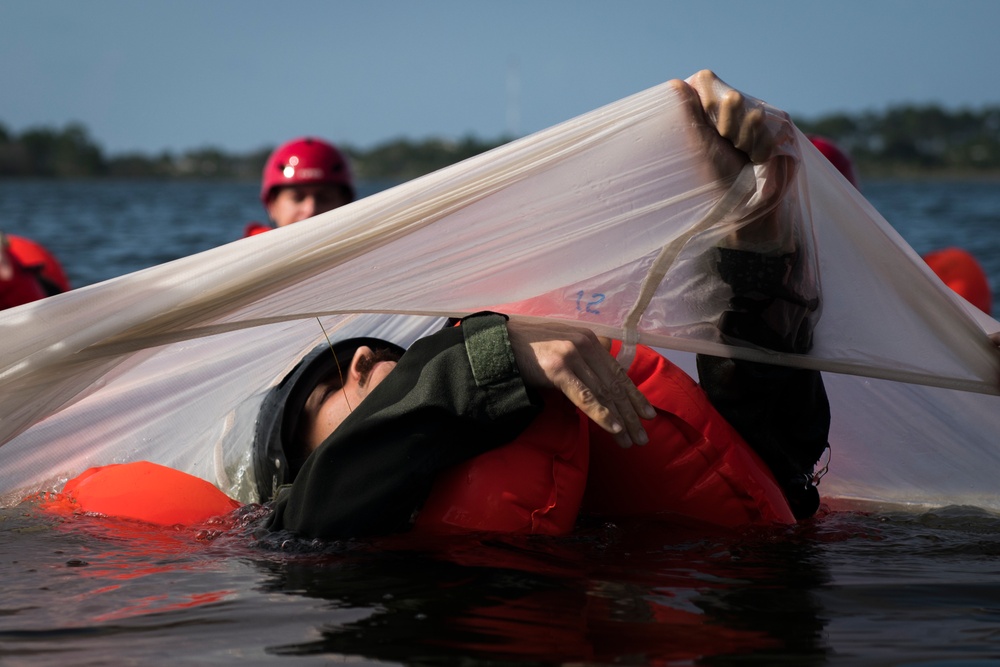 Air Commandos conduct parachuting, water survival training