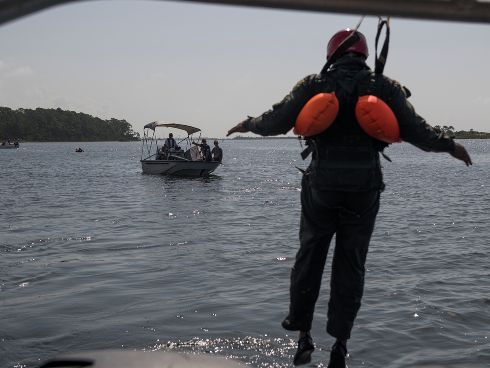 Air Commandos conduct parachuting, water survival training