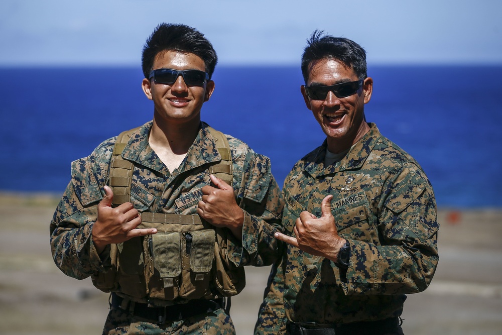 Like father, like son: Hawaii Marine follows father's footsteps