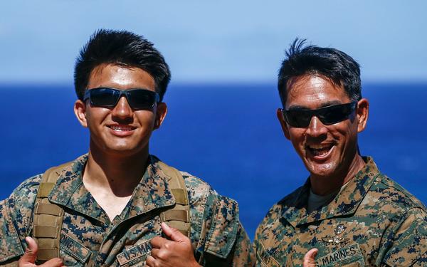 Like father, like son: Hawaii Marine follows father's footsteps