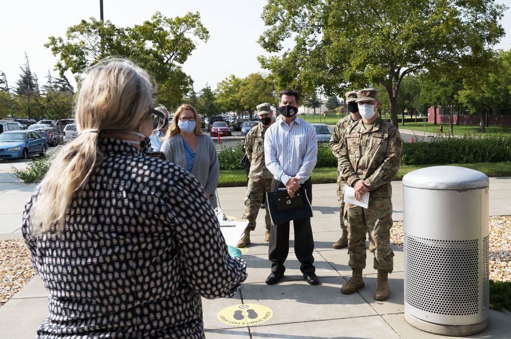 AMC Leadership visits Travis Air Force Base