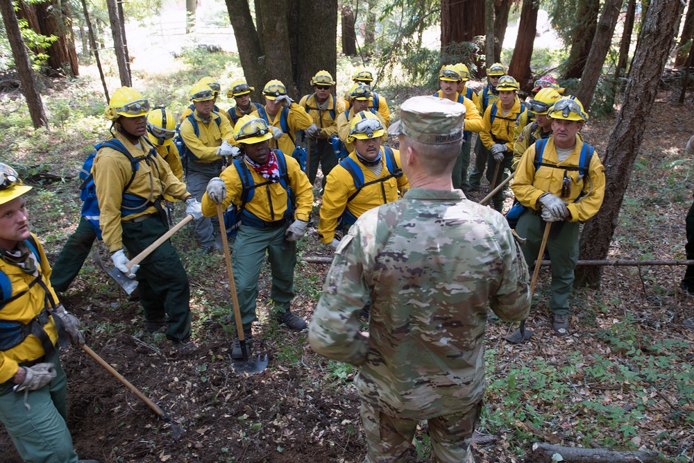 Gen. Hokanson California fires troop visits