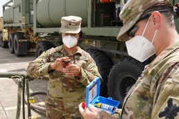 Louisiana Guardsmen provide clean water to Laura volunteers