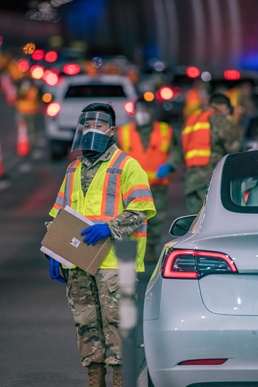 Task Force Oahu Assists with COVID-19 Surge Testing in Tetsuo Harano Tunnel