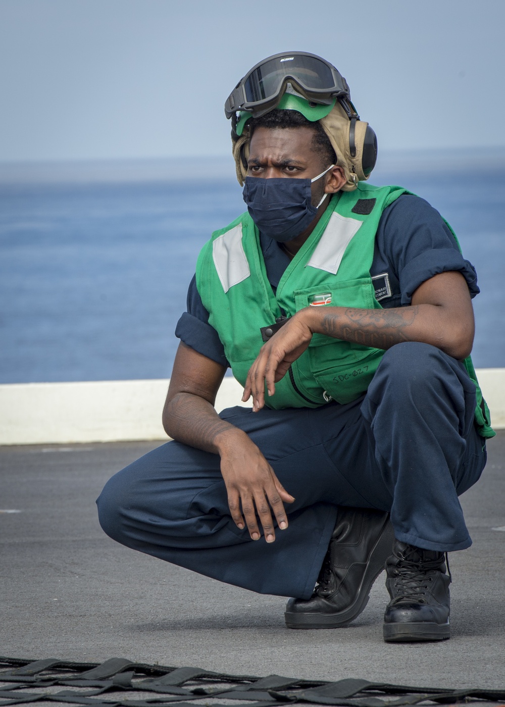 USS Carl Vinson Practices a Mock Replenishment at Sea.