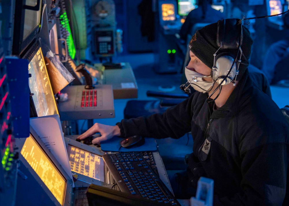 USS Mustin Conducts Routine Operations