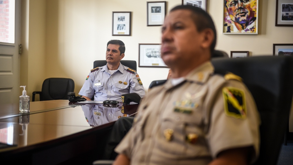 Lt. Gen. Ramiro Hugo Mojica Aparicio, Bolivian Chief of Delegation to the IADB Visit