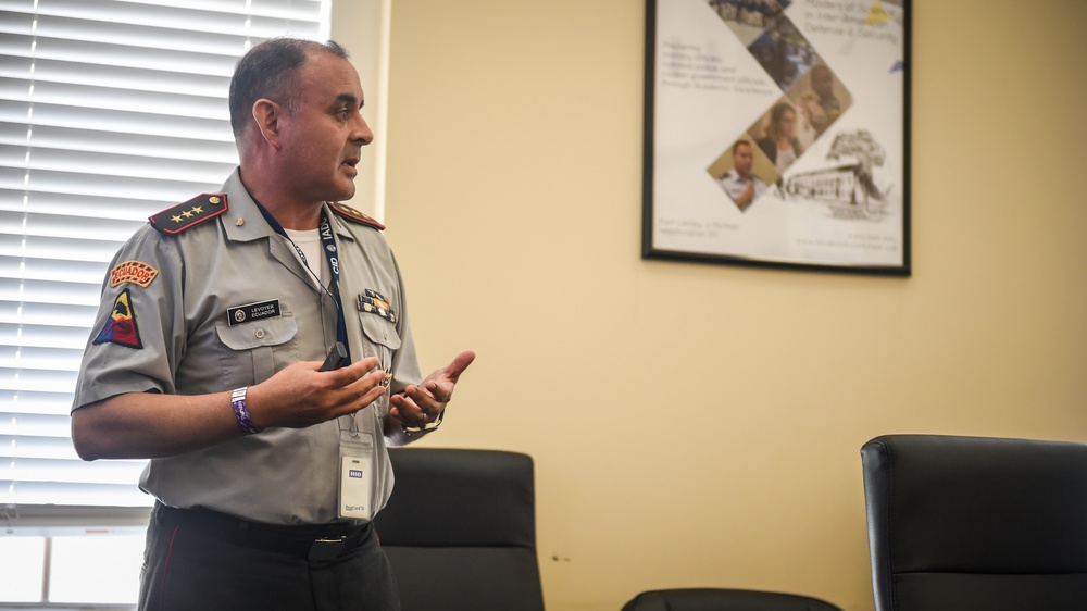 Lt. Gen. Ramiro Hugo Mojica Aparicio, Bolivian Chief of Delegation to the IADB Visit