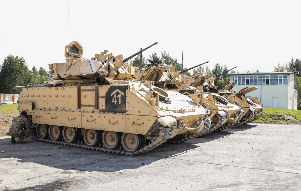 6th Squadron, 8th Cavalry Regiment's, 2ABCT, 3ID M2 Bradley Fighting Vehicle Maintenance