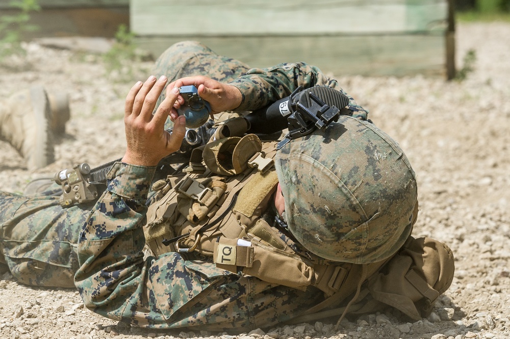 Chicago based Marines from the 2nd Battalion 24th Marines conduct weapons and team training at Total Force Training Center Fort McCoy 3-14 August 2020