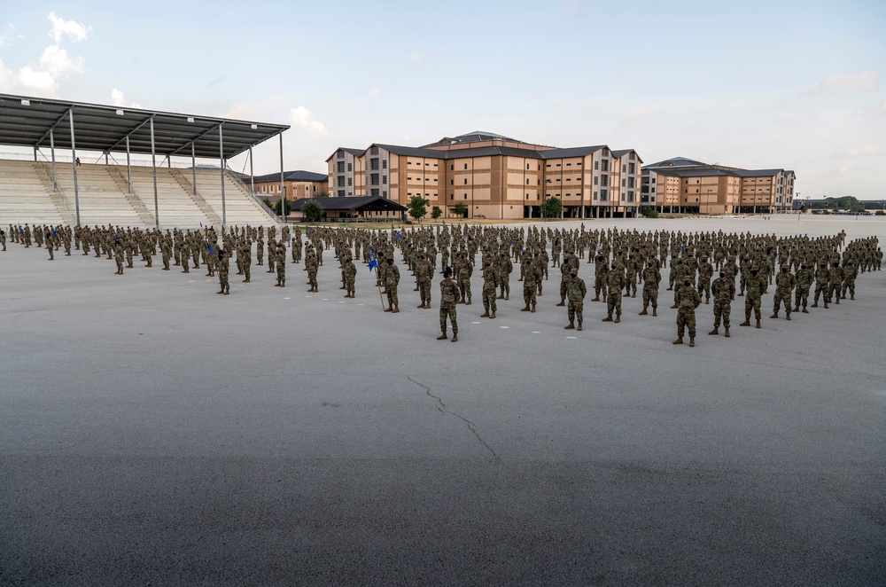 U.S. Air Force Basic Military Training Graduation and Coining Ceremony