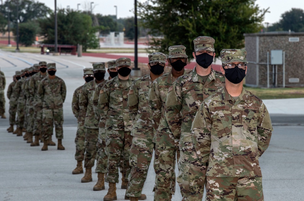 U.S. Air Force Basic Military Training Graduation and Coining Ceremony