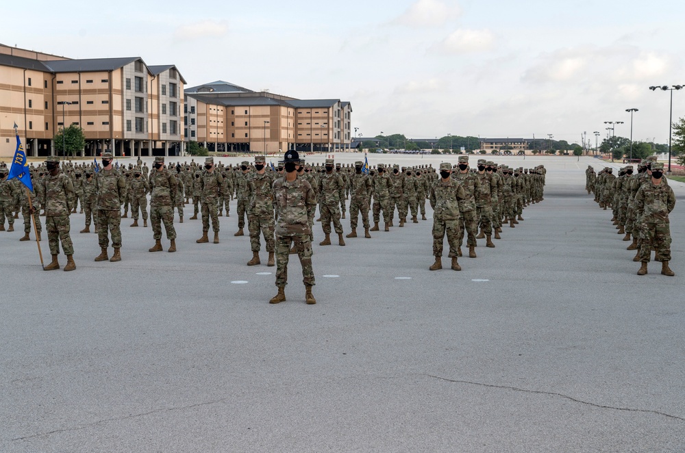 U.S. Air Force Basic Military Training Graduation and Coining Ceremony