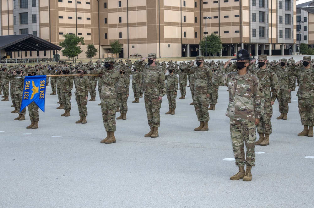 U.S. Air Force Basic Military Training Graduation and Coining Ceremony