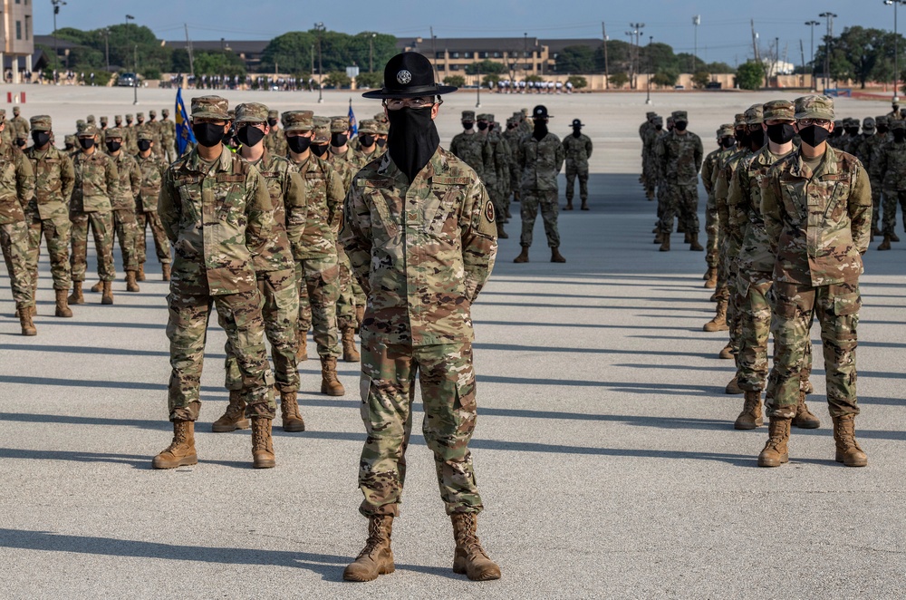 U.S. Air Force Basic Military Training Graduation and Coining Ceremony