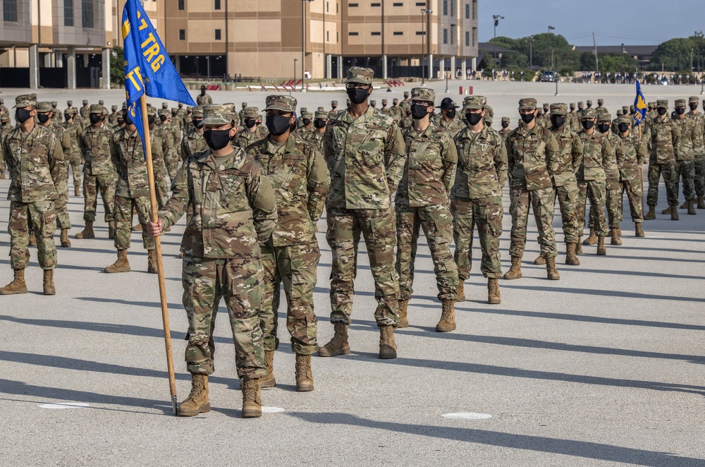 U.S. Air Force Basic Military Training Graduation and Coining Ceremony