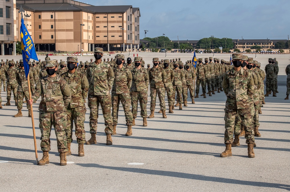 U.S. Air Force Basic Military Training Graduation and Coining Ceremony