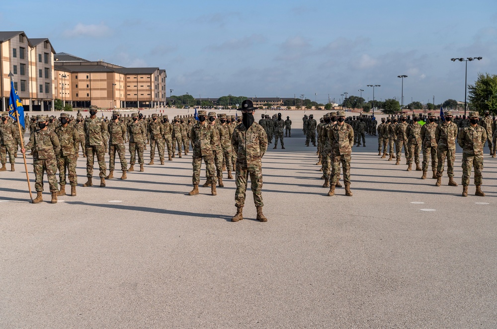 U.S. Air Force Basic Military Training Graduation and Coining Ceremony