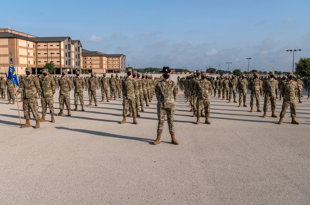 U.S. Air Force Basic Military Training Graduation and Coining Ceremony