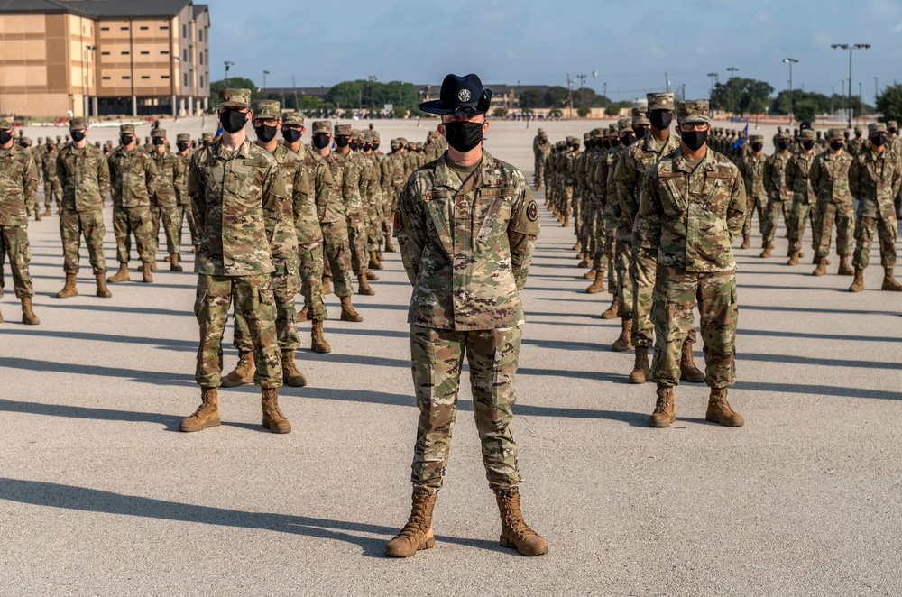 U.S. Air Force Basic Military Training Graduation and Coining Ceremony