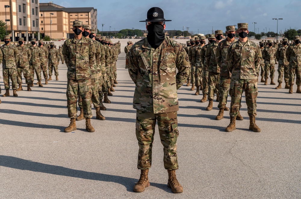 U.S. Air Force Basic Military Training Graduation and Coining Ceremony