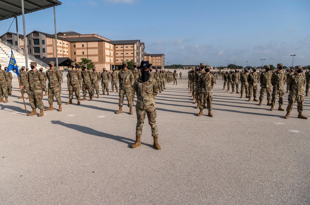 U.S. Air Force Basic Military Training Graduation and Coining Ceremony