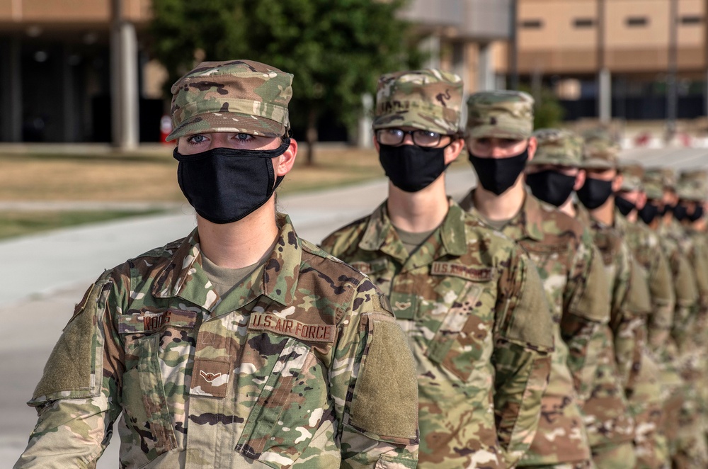 U.S. Air Force Basic Military Training Graduation and Coining Ceremony