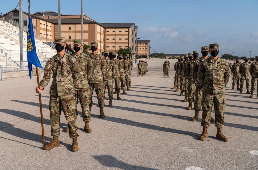 U.S. Air Force Basic Military Training Graduation and Coining Ceremony