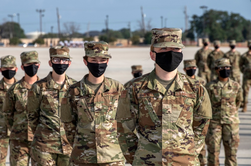 U.S. Air Force Basic Military Training Graduation and Coining Ceremony