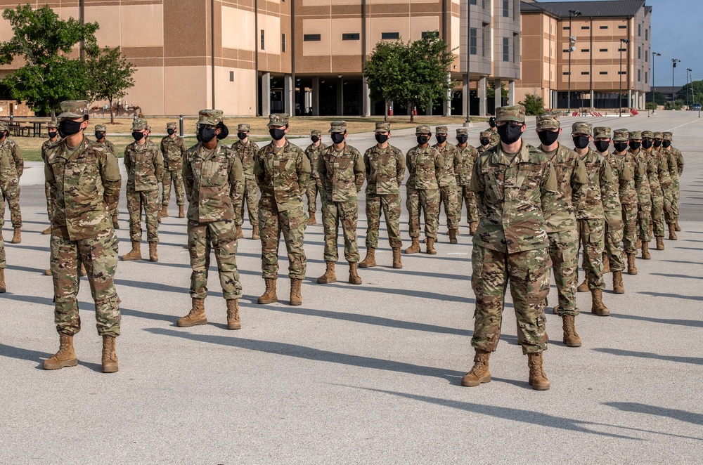 U.S. Air Force Basic Military Training Graduation and Coining Ceremony