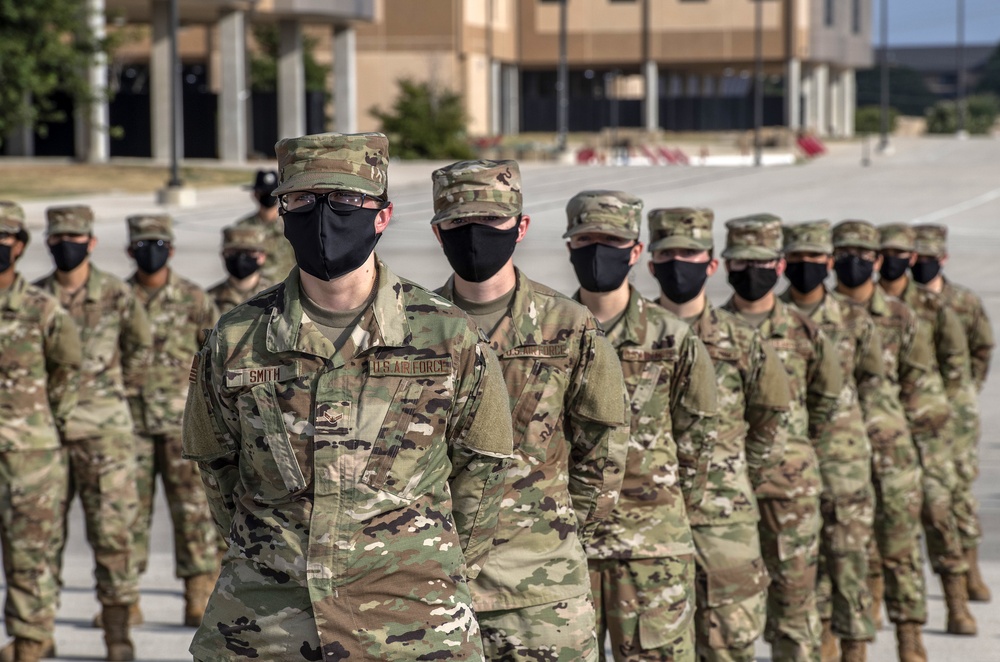 U.S. Air Force Basic Military Training Graduation and Coining Ceremony