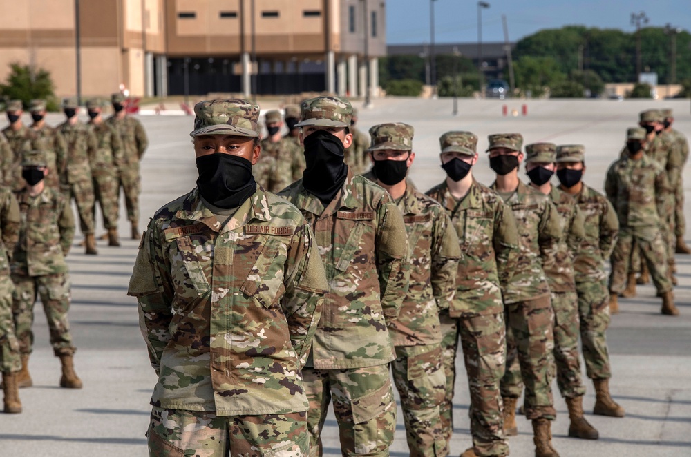 U.S. Air Force Basic Military Training Graduation and Coining Ceremony