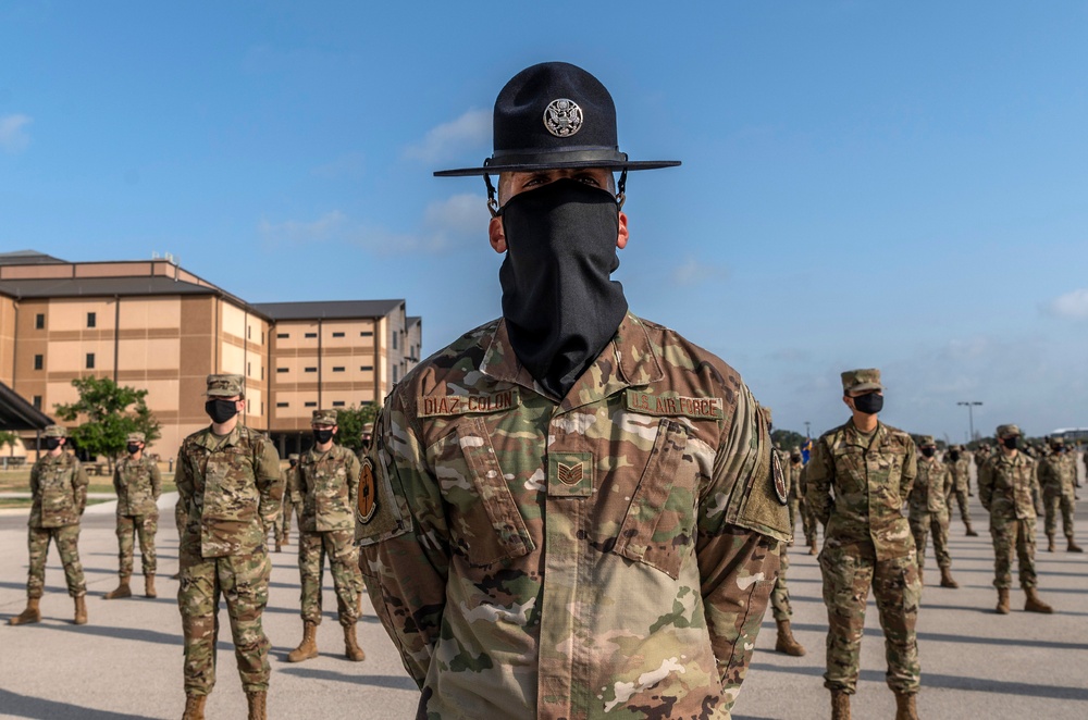 U.S. Air Force Basic Military Training Graduation and Coining Ceremony