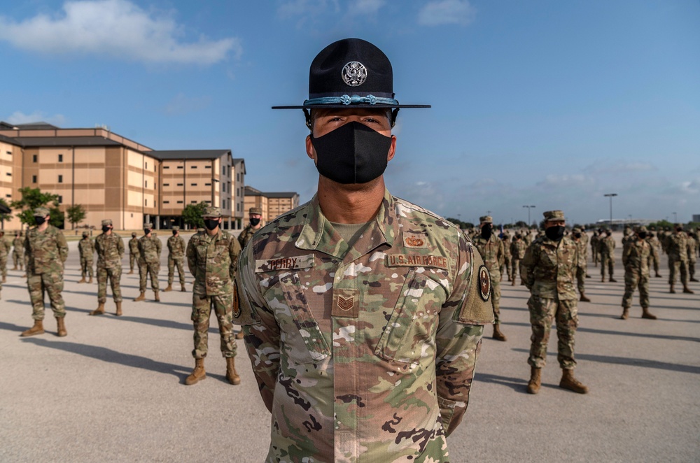 U.S. Air Force Basic Military Training Graduation and Coining Ceremony