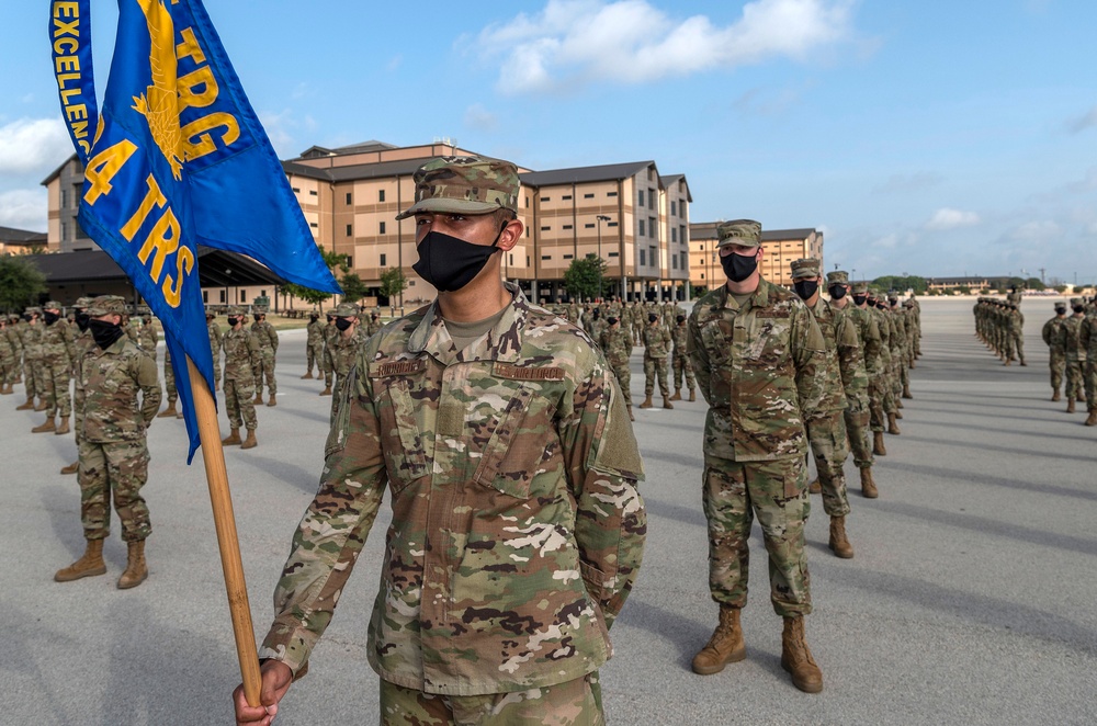 U.S. Air Force Basic Military Training Graduation and Coining Ceremony