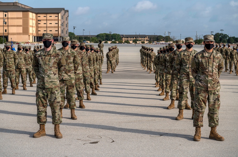 U.S. Air Force Basic Military Training Graduation and Coining Ceremony