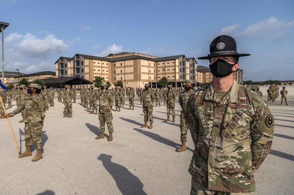 U.S. Air Force Basic Military Training Graduation and Coining Ceremony