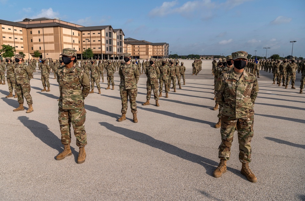 U.S. Air Force Basic Military Training Graduation and Coining Ceremony