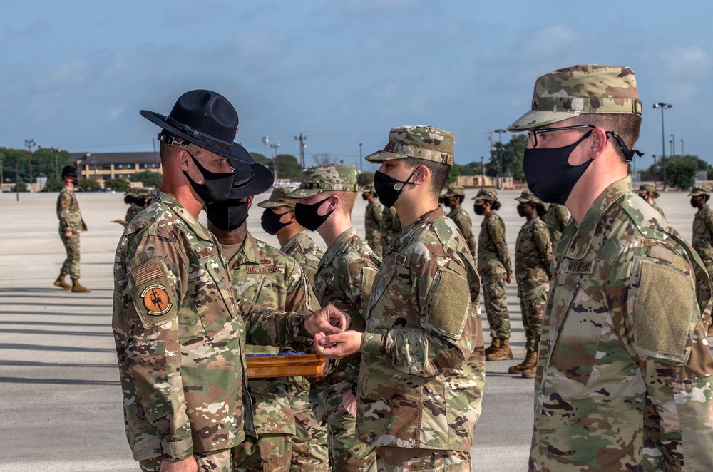 U.S. Air Force Basic Military Training Graduation and Coining Ceremony