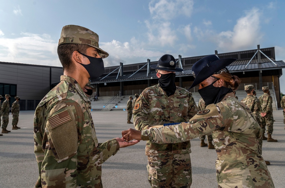 U.S. Air Force Basic Military Training Graduation and Coining Ceremony