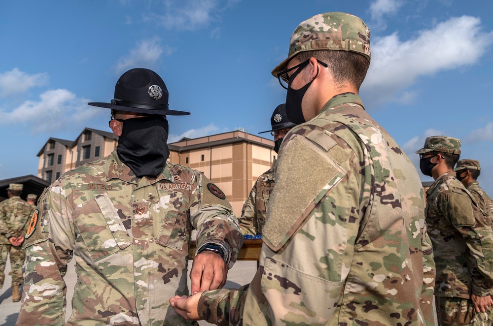 U.S. Air Force Basic Military Training Graduation and Coining Ceremony