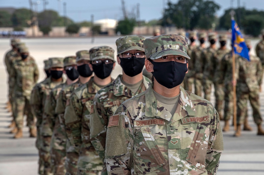 U.S. Air Force Basic Military Training Graduation and Coining Ceremony