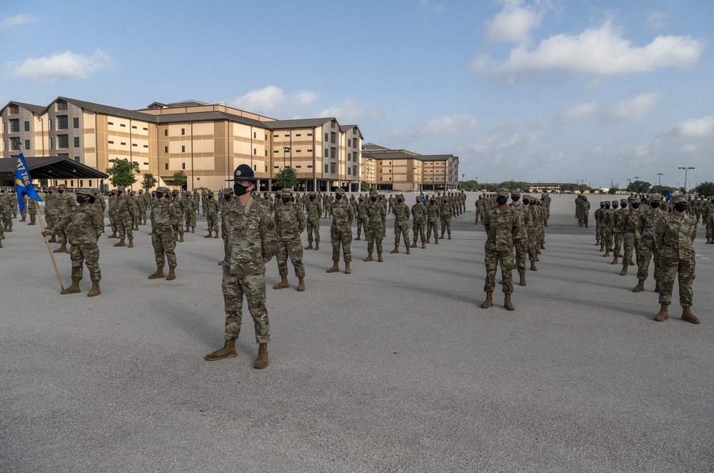 U.S. Air Force Basic Military Training Graduation and Coining Ceremony