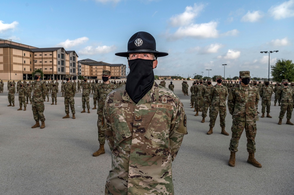 U.S. Air Force Basic Military Training Graduation and Coining Ceremony