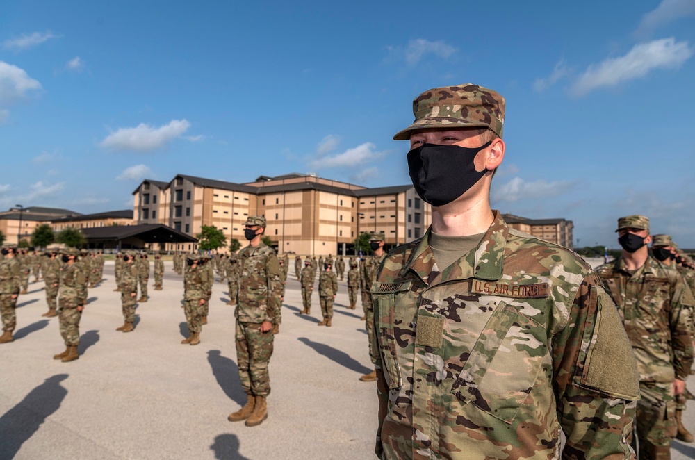 U.S. Air Force Basic Military Training Graduation and Coining Ceremony