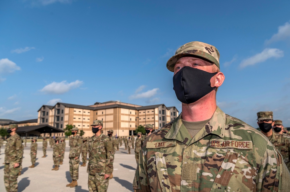 U.S. Air Force Basic Military Training Graduation and Coining Ceremony